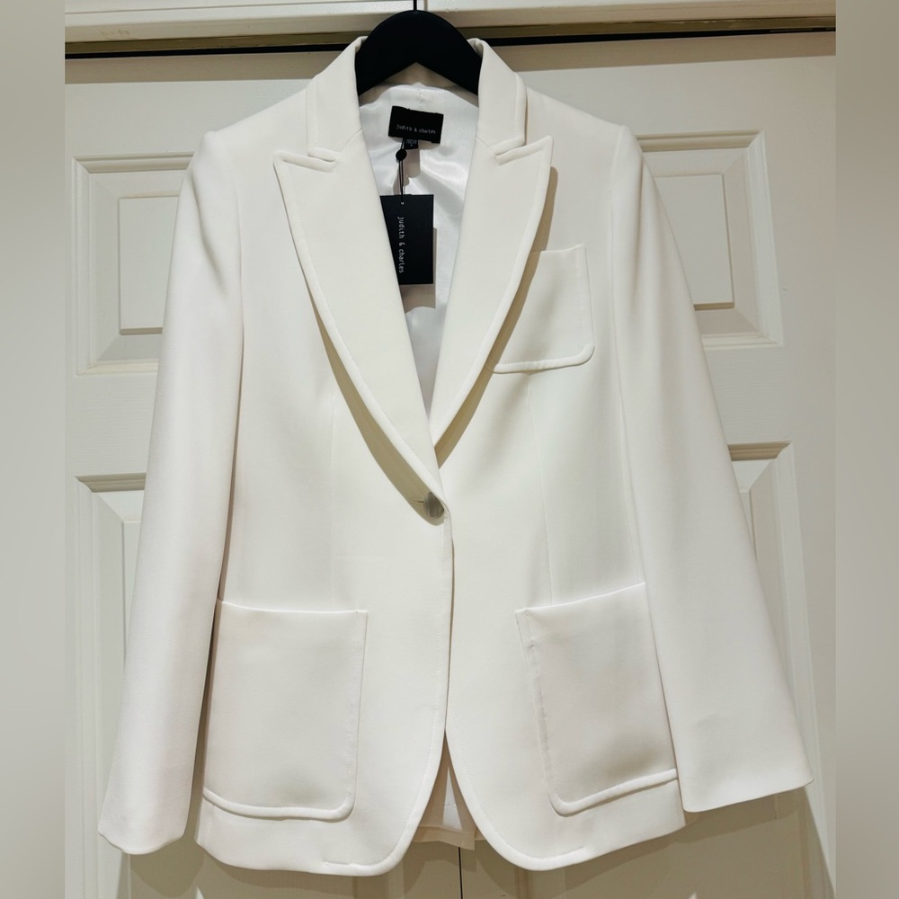 Judith & Charles White Women's Blazer | Sz 2